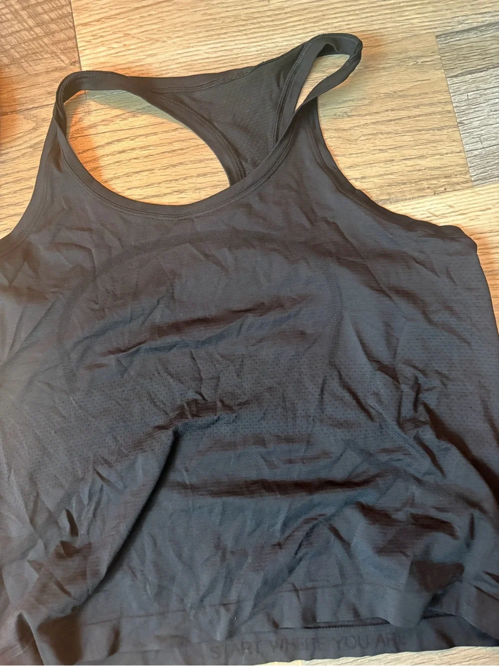 lululemon athletica Black Racerback Workout Tank